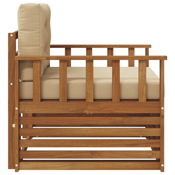 vidaXL Venkovn&iacute; pohovkov&aacute; souprava Masivn&iacute; ak&aacute;ciov&eacute; dřevo a polyester