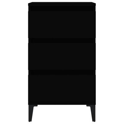 vidaXL Noční stolek černý 40x35x70 cm kompozitní dřevo
