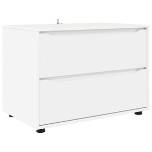 vidaXL &Uacute;ložn&aacute; skř&iacute;ňka 80 x 48 x 57 cm Kompozitn&iacute; dřevo B&iacute;l&aacute;