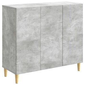 vidaXL Serv&iacute;rovac&iacute; skř&iacute;ň Betonově &scaron;ed&aacute; 89 x 34,5 x 80 cm