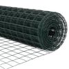 vidaXL Plot s sloupkem Zelen&aacute; 0,4 x 25 m Ocel a PVC