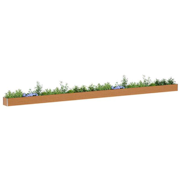 vidaXL Zahradn&iacute; vyv&yacute;&scaron;en&yacute; z&aacute;hon 970 x 50 x 36 cm Pozinkovan&aacute; ocel