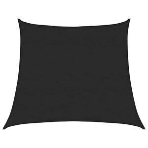 vidaXL St&iacute;nic&iacute; plachta 160 g/m&sup2; lichoběžn&iacute;k čern&aacute; 4/5 x 4 m HDPE