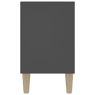 vidaXL TV stolek masivní dřevěné nohy šedý 103,5 x 30 x 50 cm