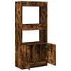 vidaXL Skř&iacute;ň highboard kouřov&yacute; dub 63 x 33 x 140 cm kompozitn&iacute; dřevo