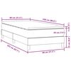 vidaXL Box spring postel s matrac&iacute; tmavě zelen&aacute; 80x220 cm samet