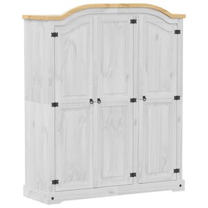 vidaXL &Scaron;atn&iacute; skř&iacute;ň Corona 151,5 x 52 x 186 cm masivn&iacute; borov&eacute; dřevo