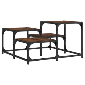 vidaXL Konferenčn&iacute; stolek hněd&yacute; dub 68 x 68 x 40 cm kompozitn&iacute; dřevo