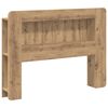 vidaXL Čelo postele se skř&iacute;ňkou Dub artisan Dřevěn&yacute; materi&aacute;l