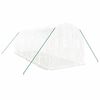 vidaXL Skleník s ocelovým rámem bílý 12 m² 6 x 2 x 2 m