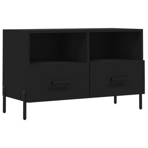 vidaXL TV skř&iacute;ňka čern&aacute; 80 x 36 x 50 cm kompozitn&iacute; dřevo