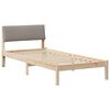vidaXL R&aacute;m postele Hněd&aacute; a taupe 90 x 200 cm Masivn&iacute; borovicov&eacute; dřevo