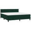 vidaXL Box spring postel s matrac&iacute; tmavě zelen&aacute; 160x200 cm samet