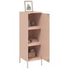 vidaXL Skř&iacute;ň highboard růžov&aacute; 36 x 39 x 113 cm ocel
