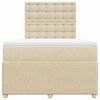 vidaXL Box spring postel s matrac&iacute; kr&eacute;mov&aacute; 120x190 cm textil