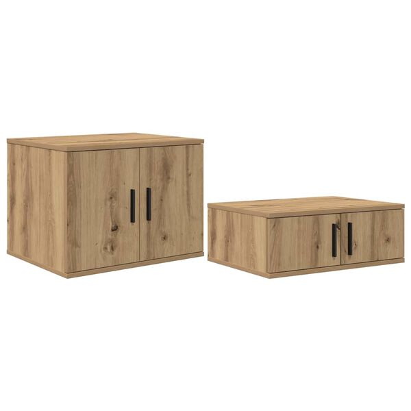 vidaXL &Uacute;ložn&aacute; skř&iacute;ňka 2 pcs Artisanov&yacute; dub 108 x 41 x 40 cm