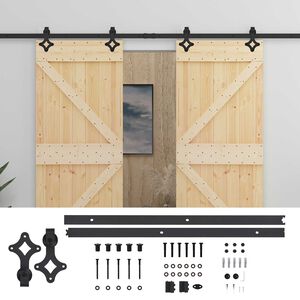 vidaXL Posuvn&eacute; dveře 2 ks 90 x 210 cm Masivn&iacute; borovicov&eacute; dřevo