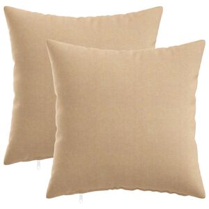 vidaXL Povlak na pol&scaron;t&aacute;ř 2 ks HEERLEN Kr&eacute;mov&aacute; 30 x 30 cm Textil
