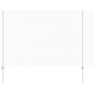 vidaXL Plot s sloupkem Stř&iacute;brn&aacute; 1,5 x 10 m Ocel