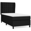 vidaXL Box spring postel s matrac&iacute; čern&aacute; 80 x 200 cm textil