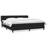 vidaXL Postel Box Spring s matracemi čern&aacute; 200x220 cm samet