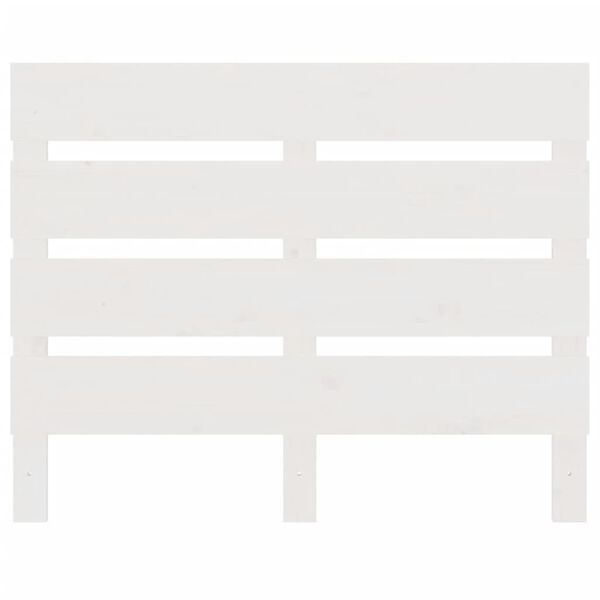 vidaXL Čelo postele bílé 90 x 3 x 80 cm masivní borovice