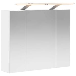 vidaXL Koupelnov&aacute; zrcadlov&aacute; skř&iacute;ň B&iacute;l&aacute; 60 x 14,5 x 50 cm