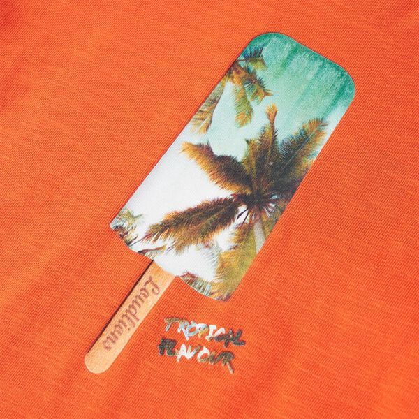 Dětsk&eacute; tričko jasně oranžov&eacute; 116