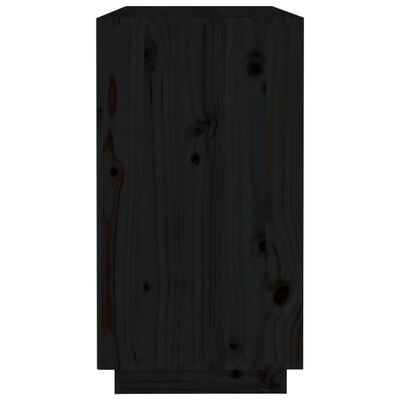 vidaXL Příborník černý 100 x 40 x 75 cm masivní borové dřevo