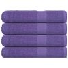 vidaXL Ručn&iacute;ky FROGN 4 ks fialov&eacute; 100x200 cm 360 g/m&sup2;