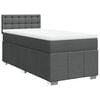 vidaXL Box spring postel s matrac&iacute; tmavě &scaron;ed&aacute; 100 x 200 cm textil