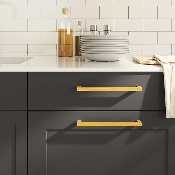 vidaXL N&aacute;bytkov&eacute; &uacute;chytky 10 ks zlat&eacute; 224 mm nerezov&aacute; ocel