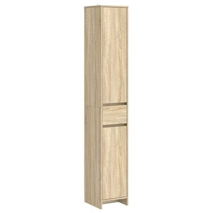 vidaXL Koupelnov&aacute; skř&iacute;ň Dub sonoma 30 x 33 x 190 cm Kompozitn&iacute; dřevo