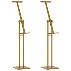 vidaXL St&aacute;nky pro veletrhy 2 ks Zlat&aacute; 26,5 x 26,5 x 150 cm Ocel