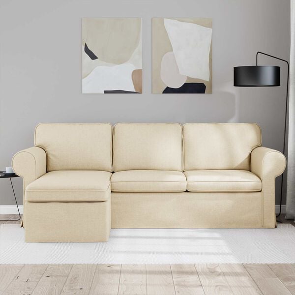 vidaXL Pohovka Kr&eacute;mov&aacute; Celkov&eacute; rozměry: 215 x 138 x 80 cm (&Scaron; x H x V)