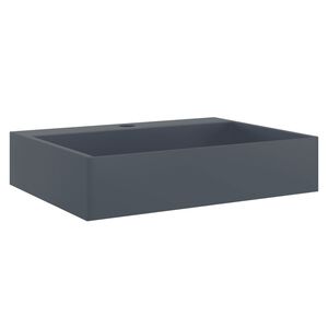 vidaXL Umyvadlo 50x38x11 cm miner&aacute;ln&iacute;/mramorov&yacute; kompozit antracitov&eacute;