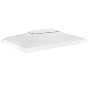 vidaXL Dvojit&aacute; střecha na alt&aacute;n 310 g/m&sup2; 4 x 3 m b&iacute;l&aacute;