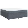 vidaXL Box spring postel s matrac&iacute; tmavě &scaron;ed&aacute; 200x200 cm samet