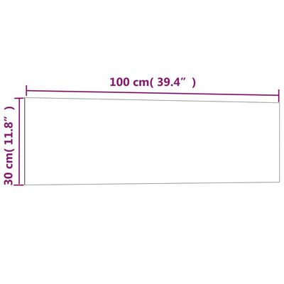 vidaXL Nástěnná magnetická tabule bílá 100 x 30 cm tvrzené sklo