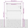 vidaXL Zahradn&iacute; branka antracitov&aacute; 100 x 100 cm ocelov&aacute;