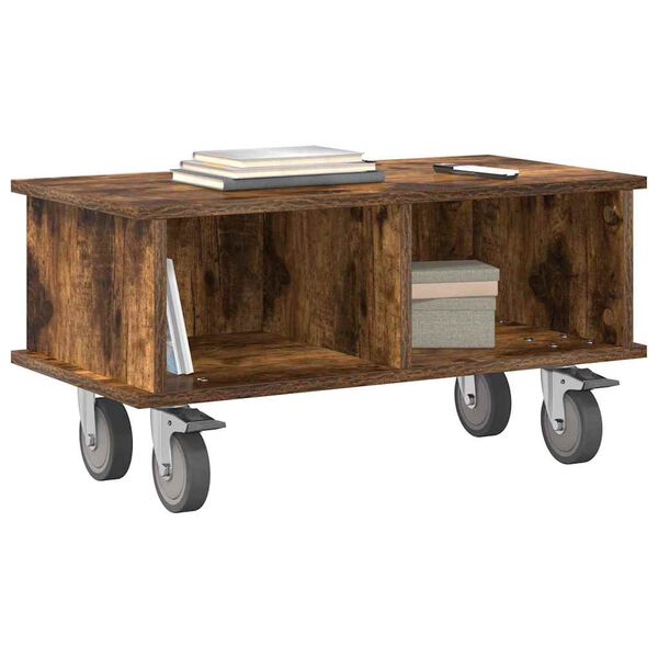 vidaXL Televizn&iacute; stojan Kouřov&yacute; dub 68,5 x 35 x 35 cm kompozitn&iacute; dřevo