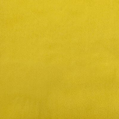 vidaXL Podnožka žlutá 60 x 50 x 41 cm samet