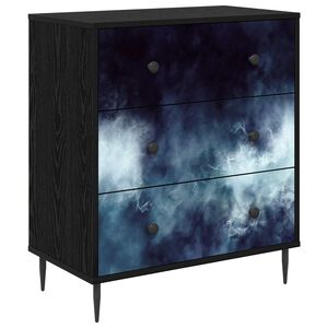 vidaXL Př&iacute;born&iacute;k RAALTE Tisk na modr&eacute;m mramoru 66 x 36,5 x 76 cm