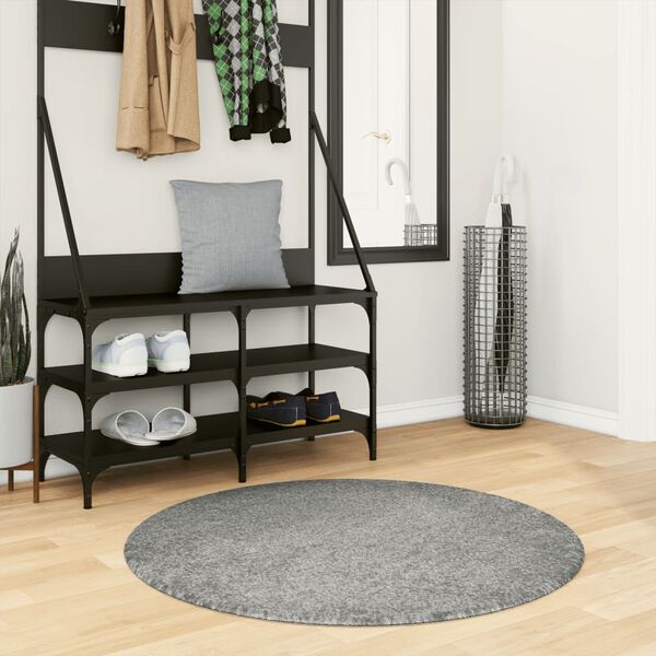 vidaXL Koberec PAMPLONA s vysok&yacute;m vlasem modern&iacute; zelen&yacute; &Oslash; 100 cm