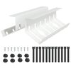 vidaXL Tray na kabely pod stolem 2 ks B&iacute;l&aacute; 44 x 11,5 x 13,5 cm Ocel