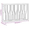 vidaXL Konzolov&yacute; stolek nerezov&aacute; ocel a masivn&iacute; recyklovan&eacute; dřevo
