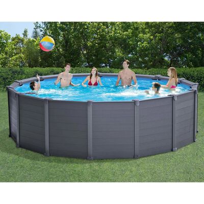 Intex Grafitový panelový bazén 478 cm PVC 16 805 l 28382GN