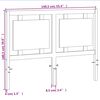 vidaXL Čelo postele voskově hněd&eacute; 135 cm masivn&iacute; borov&eacute; dřevo