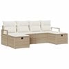 vidaXL Set pohovek 5 ks polyratan