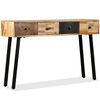 vidaXL Konzolov&yacute; stolek, masivn&iacute; recyklovan&yacute; teak 120x30x76 cm